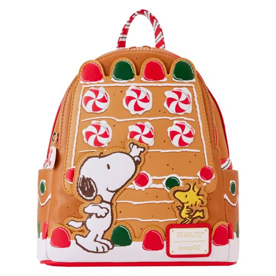 Loungefly Peanuts: Snoopy Gingerbread House Mini Backpack