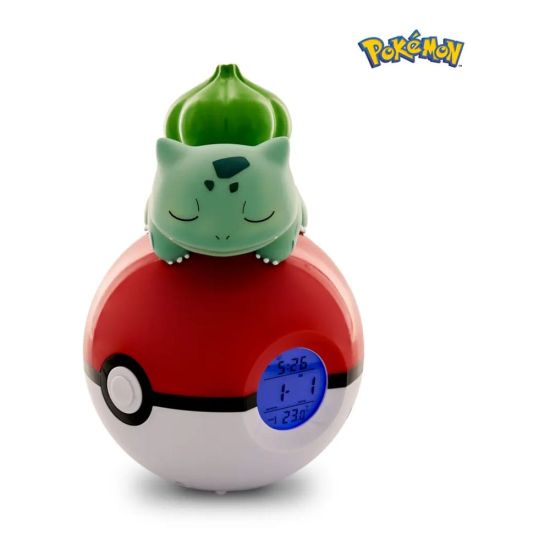 Pokémon: Bulbasaur Wecker Pokeball mit Licht (18 cm)