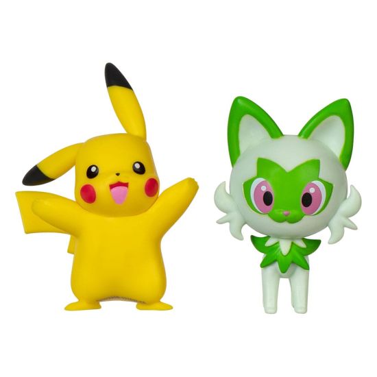 Pokémon Gen IX: Pikachu & Sprigatito Mini Figure Battle Figure Pack 2-Pack (5cm) Preorder