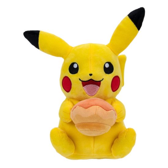 Pokémon : Figurine en peluche Pikachu avec Pecha Poké Puff (Orange) Accy (20 cm)