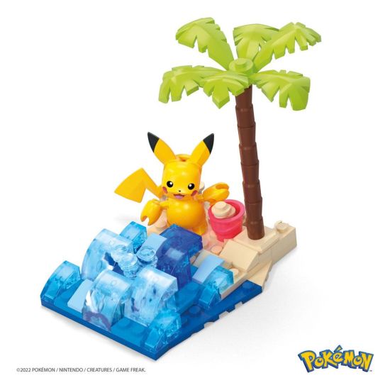 Pokémon : Précommande du kit de construction Mega Construx Splash de plage de Pikachu