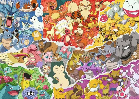 Pokémon: Pokémon Avontuurlijke Legpuzzel (1000 stukjes)