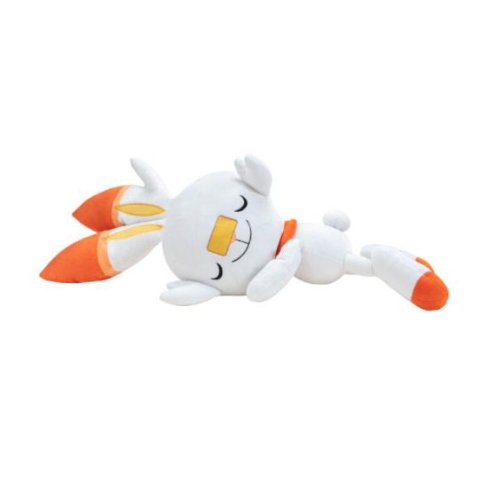 Pokémon : Figurine en peluche Scorbunny endormie (45 cm) Précommande