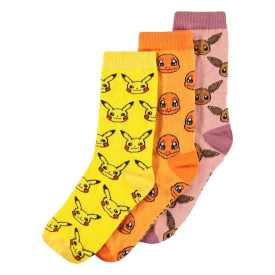 Pokémon: Three Icons Socks 3-Pack (39-42) Preorder