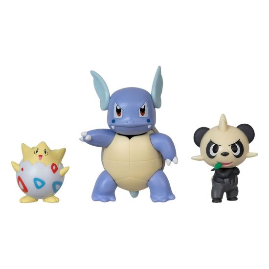 Pokémon: Togepi, Pancham, Wartortle Kampffiguren-Set, 3er-Pack, Vorbestellung