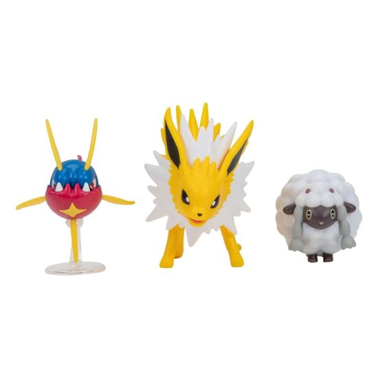 Pokémon: Wooloo, Carvanha, Jolteon Battle Figure Set 3-Pack Preorder