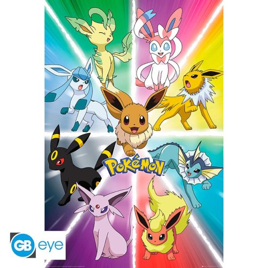 Pokemon: Eevee Evolution-poster (91.5x61cm) Voorbestelling