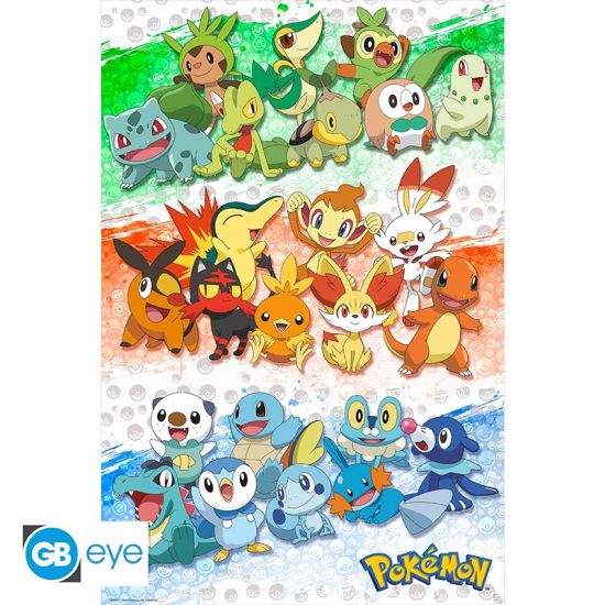 Pokemon: First Partners-poster (91.5x61cm) Voorbestelling