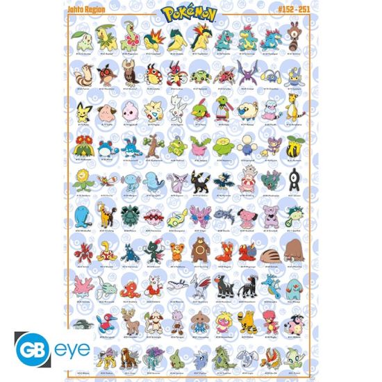 Pokemon: Johto Englisches Poster (91.5 x 61 cm) Vorbestellung