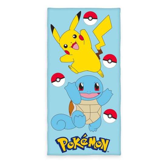 Pokemon: Pikachu & Squirtle Velours (75 x 150 cm) Vorbestellung
