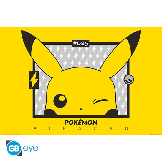 Póster Pokémon: Pikachu Wink (91.5 x 61 cm) Reserva