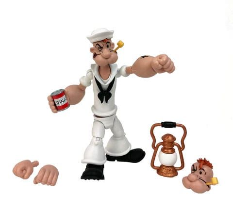 Popeye: Popeye White Sailor Suit Action Figure Wave 02 Preorder