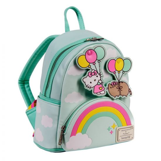 Pusheen x Hello Kitty: Balloons and Rainbow Loungefly Mini Backpack