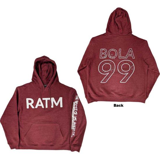 Rage Against The Machine: Battle 99. (Back Print) - Maroon Red Pullover Hoodie