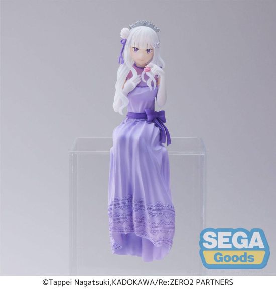 Re:Zero - Starting Life in Another World: Emilia Lost in Memories PM Perching PVC Statue (Dressed-Up Party) (14cm)