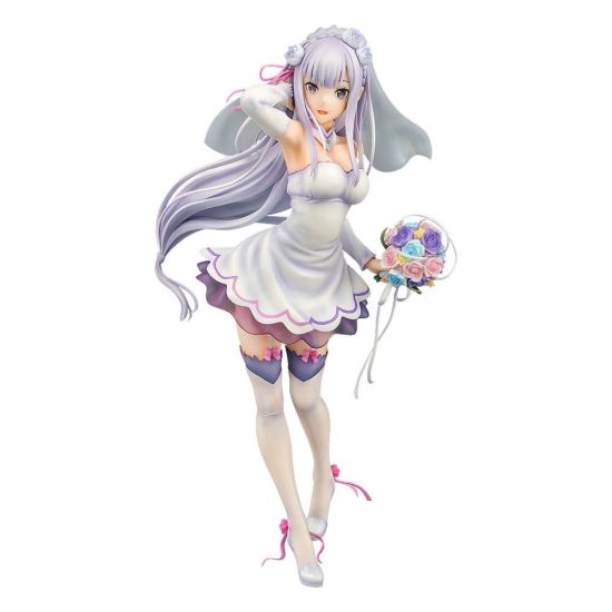 Re:ZERO -Starting Life in Another World-: Emilia Wedding Ver. 1/7 PVC Statue (25cm) Preorder