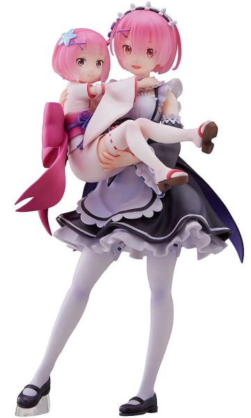 Re:Zero Starting Life in Another World: Ram & Childhood Ram 1/7 PVC Statue (23cm) Preorder