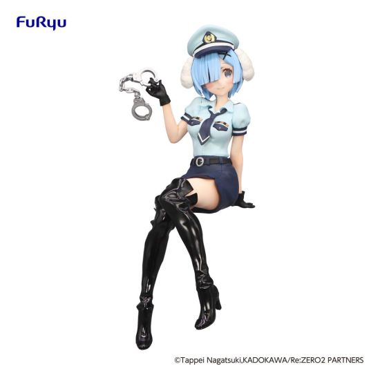 Re:Zero Starting Life in Another World: Rem Police Officer Cap PVC Statue Noodle Stopper with Dog Ears (14cm) Preorder