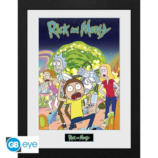 Rick und Morty: Gerahmtes Poster