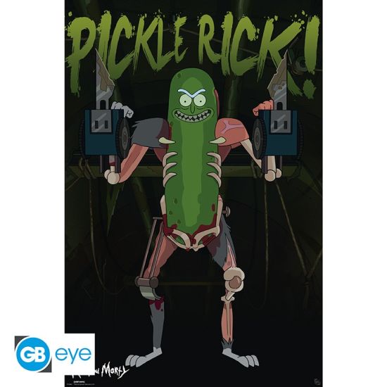 Póster Rick y Morty: Pickle Rick (91.5 x 61 cm) Reserva