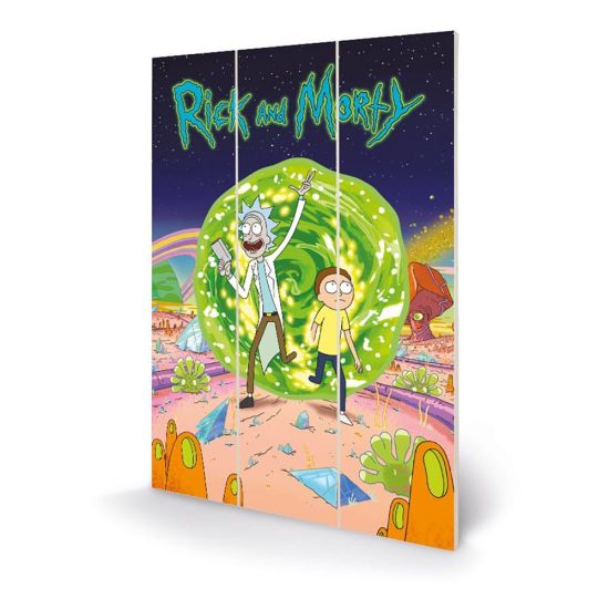 Rick and Morty: Portal Wooden Wall Art (20x30cm) Preorder