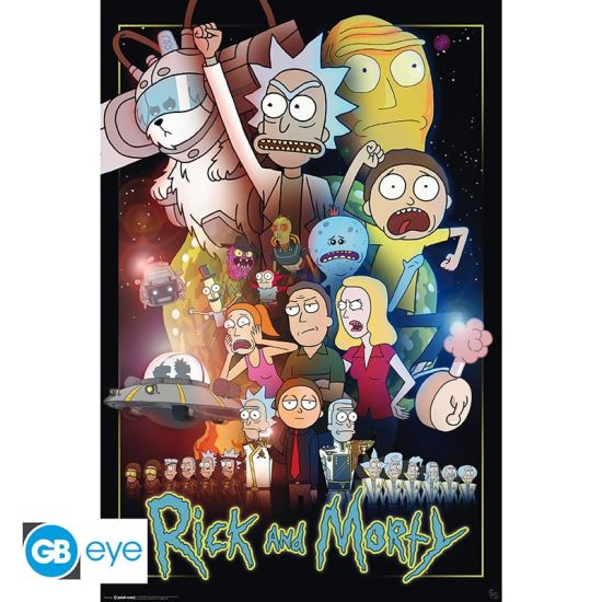 Rick et Morty : Affiche Wars (91.5x61cm) Précommande