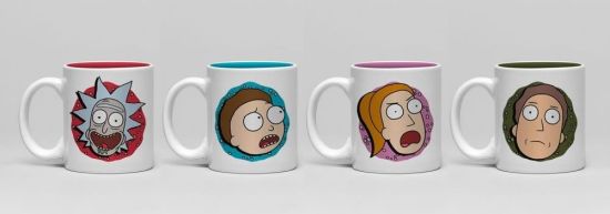 Rick & Morty: Personajes Juego de 4 tazas de café expreso Reserva