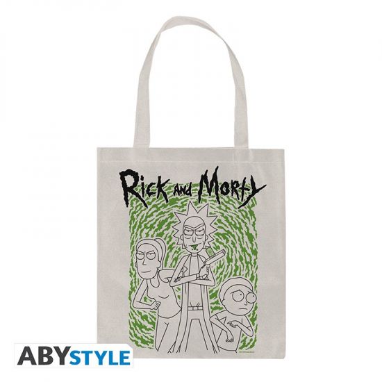 Rick & Morty: Portail Tote bag doublé