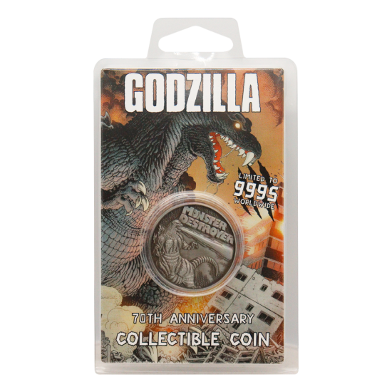 Godzilla: Moneda de edición limitada del 70 aniversario