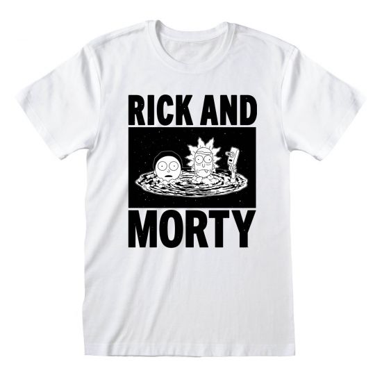 Rick and Morty: Black And White T-Shirt