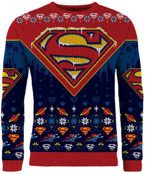 Superman: Man of Festivities Ugly Christmas Sweater