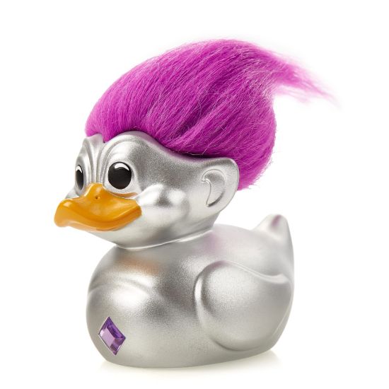 Trolls: Silver Troll (Silver with Purple Hair) Tubbz Rubber Duck Collectible Preorder