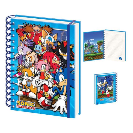 Sonic The Hedgehog: Green Hill Zone Gang Wiro Notebook A5 Preorder