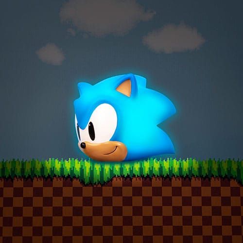 Sonic the Hedgehog : Sonic Head Mood Light (12 cm) Précommande