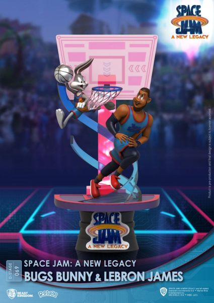Space Jam: A New Legacy: Bugs Bunny & Lebron James D-Stage PVC Diorama standaardversie (15 cm) Pre-order