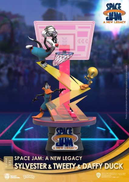 Space Jam: A New Legacy: Sylvester & Tweety & Daffy Duck D-Stage PVC Diorama New Version (15cm) Preorder
