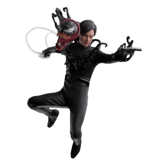 Spider-Man 3: Spider-Man (traje negro) Figura de acción de obra maestra de la película 1/6 (30 cm)