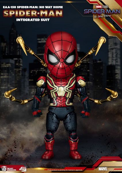 Spider-Man: No Way Home Figura de acción con ataque de huevo Traje integrado (17 cm) Reserva