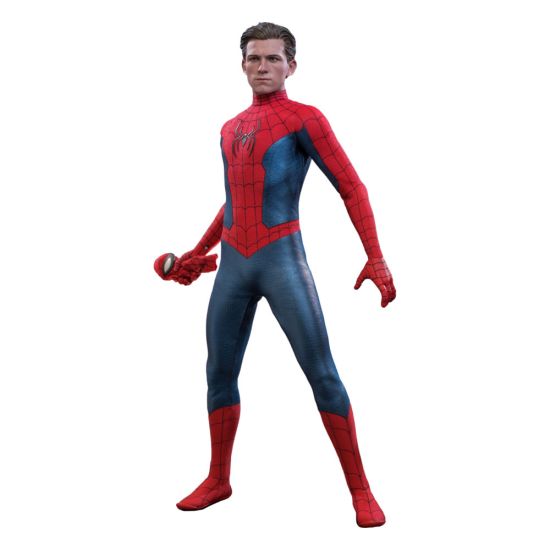 Spider-Man : No Way Home : Figurine d'action Spider-Man Movie Masterpiece (nouveau costume rouge et bleu) 1/6 (28 cm) Précommande