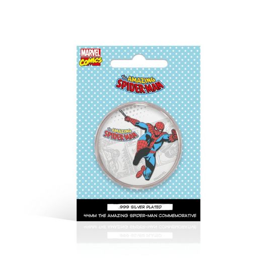 Spider-Man: Moneda conmemorativa chapada en plata .999