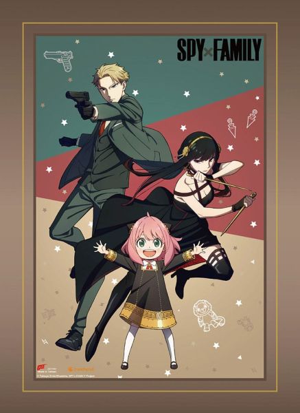 Spy x Family: Forger Family Fight Wall Scroll (112cm x 84cm)