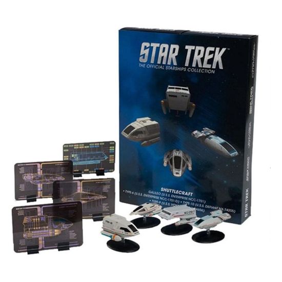 Star Trek: Shuttle Set 1 gegoten mini-replica's van ruimteschepen vooraf besteld