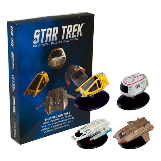 Star Trek : Précommande de mini-répliques moulées sous pression du vaisseau spatial Shuttle Set 3