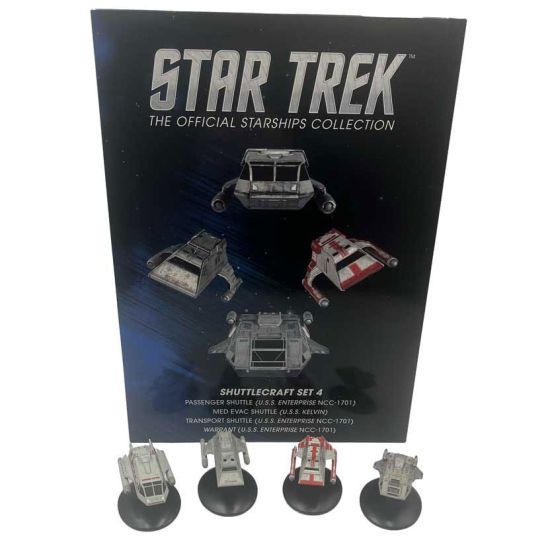 Star Trek: Shuttle Set 4 gegoten mini-replica's van ruimteschepen vooraf besteld