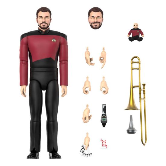 Star Trek: La próxima generación: Figura de acción Commander Riker Ultimates (18 cm) Reserva