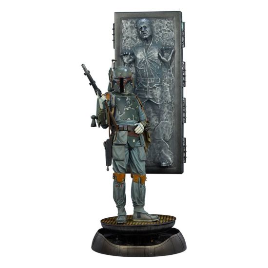 Star Wars: Boba Fett and Han Solo in Carbonite Premium Format Statue (70cm) Preorder