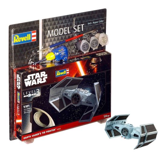 Star Wars: Kit de modelos de caza TIE de Darth Vader, conjunto de modelos 1/121 (7 cm)
