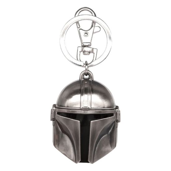 Reserva de llavero de metal con casco mandaloriano de Star Wars