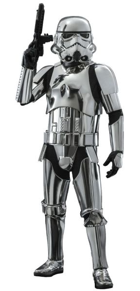 Star Wars : Figurine Stormtrooper Chrome Version 1/6, chef-d'œuvre du film (30 cm)