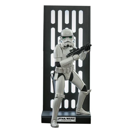Star Wars : Figurine d'action chef-d'œuvre du film Stormtrooper avec environnement étoile de la mort 1/6 (30 cm) Précommande